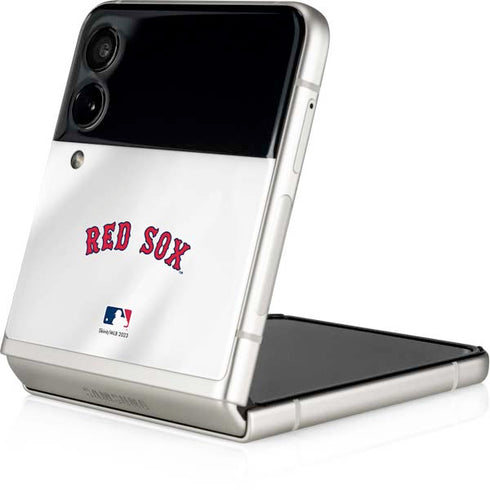 MLB Boston Red Sox Home Jersey Galaxy Z Flip3 5G Skin