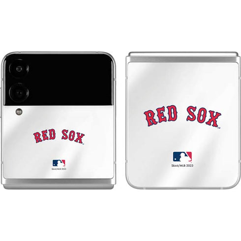 MLB Boston Red Sox Home Jersey Galaxy Z Flip4 5G Skin