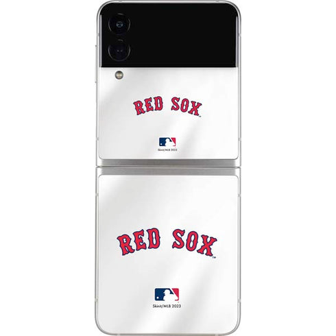 MLB Boston Red Sox Home Jersey Galaxy Z Flip4 5G Skin