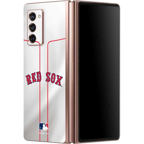 MLB Boston Red Sox Home Jersey Galaxy Z Fold2 5G Skin