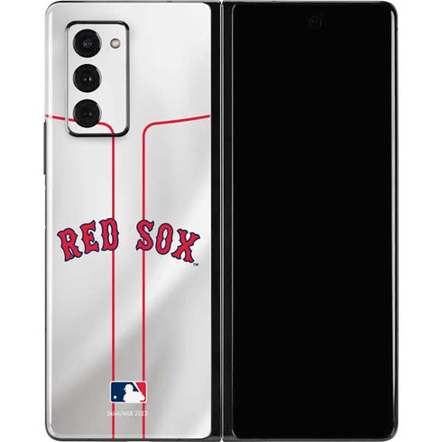 MLB Boston Red Sox Home Jersey Galaxy Z Fold2 5G Skin