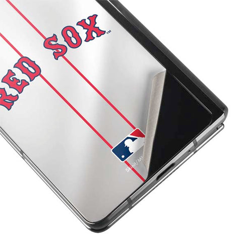 MLB Boston Red Sox Home Jersey Galaxy Z Fold2 5G Skin