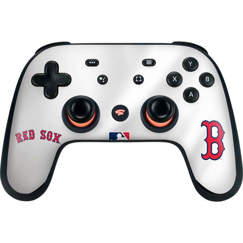 MLB Boston Red Sox Home Jersey Google Stadia Controller Skin