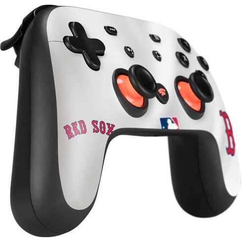 MLB Boston Red Sox Home Jersey Google Stadia Controller Skin