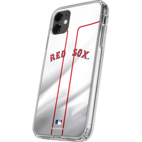 MLB Boston Red Sox Home Jersey iPhone 11 Clear Case
