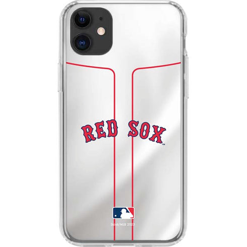 MLB Boston Red Sox Home Jersey iPhone 11 Clear Case