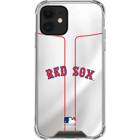 MLB Boston Red Sox Home Jersey iPhone 12 Clear Case