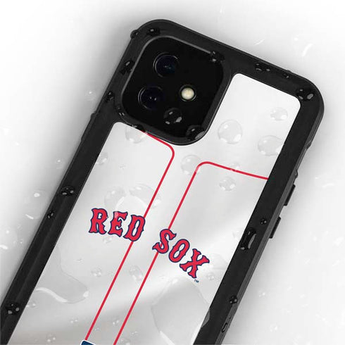 MLB Boston Red Sox Home Jersey iPhone 12 Waterproof Case
