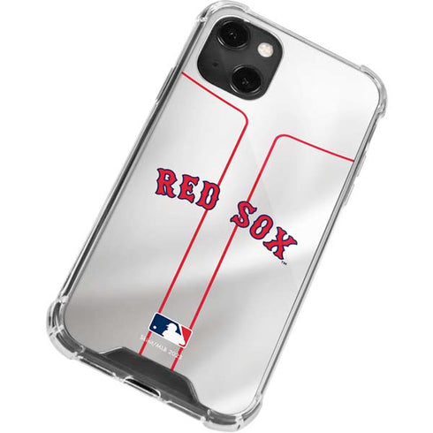 MLB Boston Red Sox Home Jersey iPhone 14 Plus Clear Case
