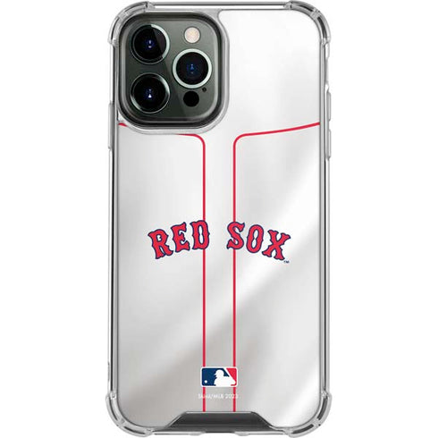 MLB Boston Red Sox Home Jersey iPhone 14 Pro Max Clear Case
