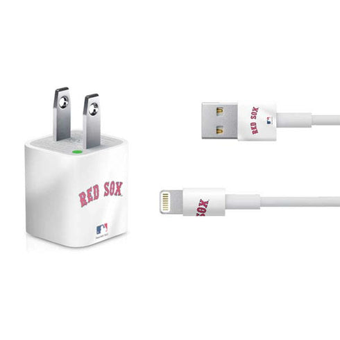 MLB Boston Red Sox Home Jersey iPhone Charger (5W USB) Skin