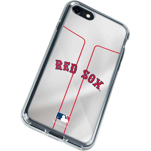 MLB Boston Red Sox Home Jersey iPhone SE (2nd & 3rd Gen) Clear Case