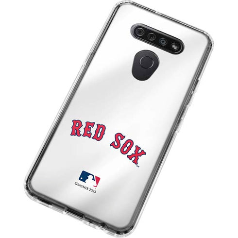 MLB Boston Red Sox Home Jersey LG K51/Q51 Clear Case