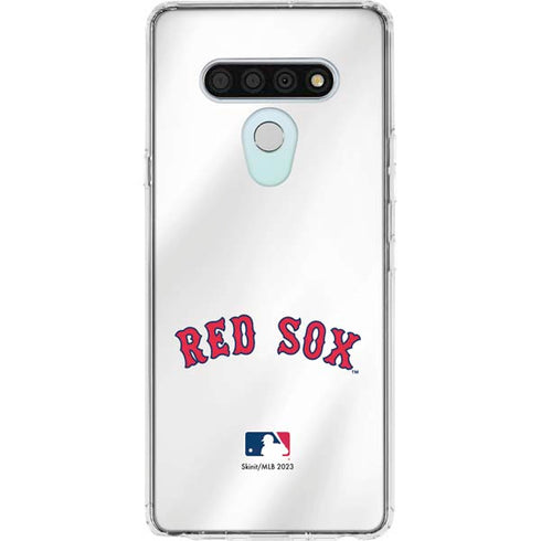 MLB Boston Red Sox Home Jersey LG Stylo 6 Clear Case