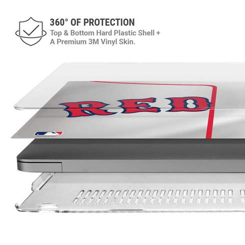 MLB Boston Red Sox Home Jersey MacBook Pro 16in (2021-25) Case plus Skin