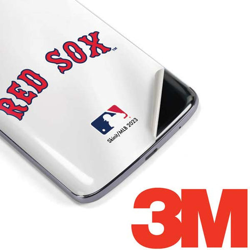 MLB Boston Red Sox Home Jersey Moto E5 Plus Skin