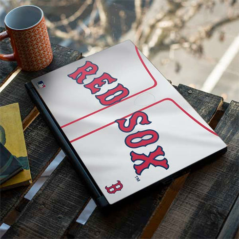 MLB Boston Red Sox Home Jersey MSI GS65 Stealth Laptop Skin