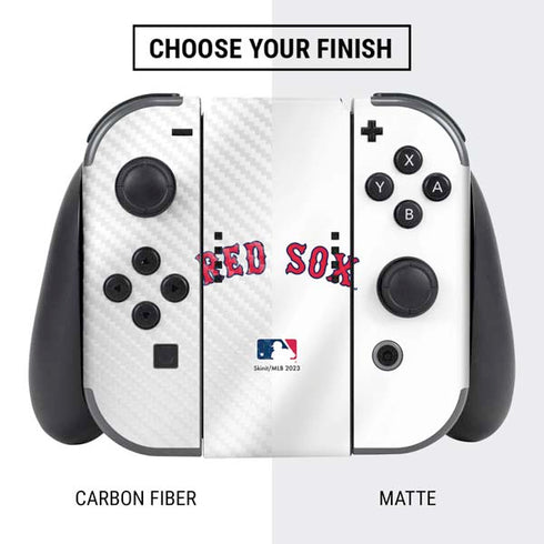 MLB Boston Red Sox Home Jersey Nintendo Switch Bundle Skin