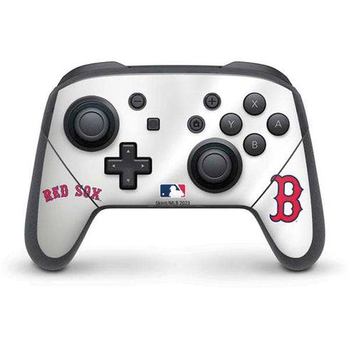 MLB Boston Red Sox Home Jersey Nintendo Switch Pro Controller Skin