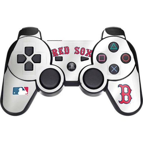 MLB Boston Red Sox Home Jersey PS3 Dual Shock wireless controller Skin
