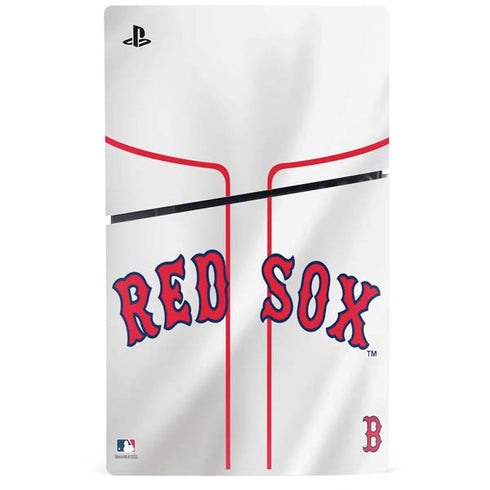 MLB Boston Red Sox Home Jersey PS5 Slim Digital Edition Console Skin