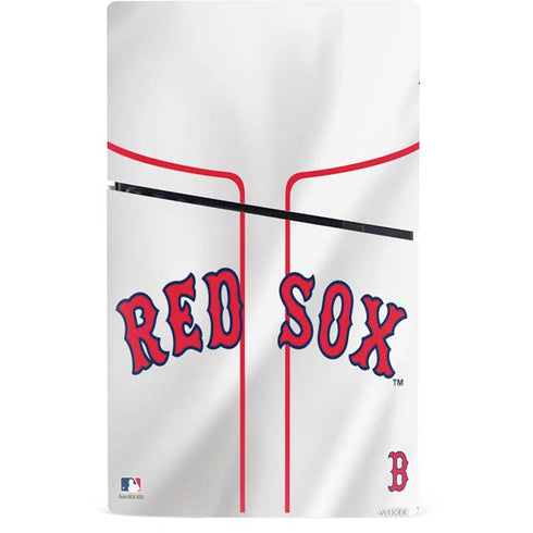 MLB Boston Red Sox Home Jersey PS5 Slim Digital Edition Console Skin