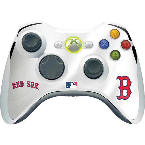MLB Boston Red Sox Home Jersey Xbox 360 Wireless Controller Skin