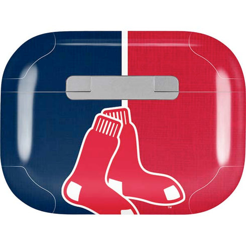 MLB Boston Red Sox Split AirPods Pro 2nd Gen Skin