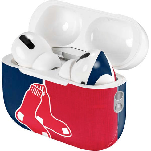 MLB Boston Red Sox Split AirPods Pro 2nd Gen Skin