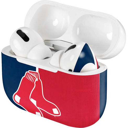 MLB Boston Red Sox Split Apple AirPods Pro Skin
