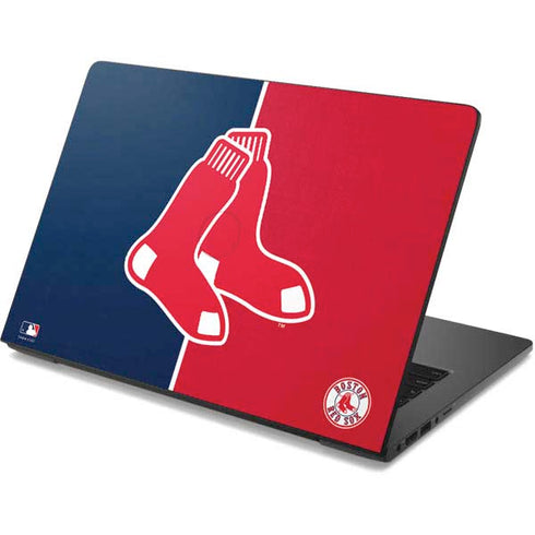 MLB Boston Red Sox Split Dell Chromebook Skin