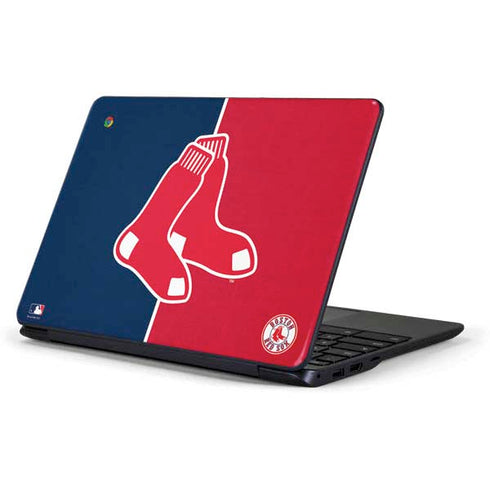 MLB Boston Red Sox Split Samsung Chromebook Skin