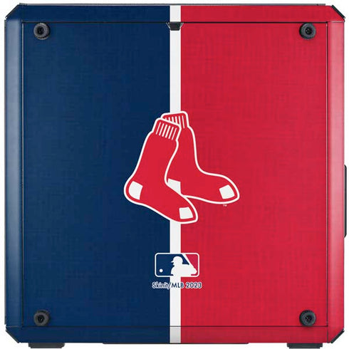 MLB Boston Red Sox Split Cooler Master MasterBox Q300L Mini Tower Skin