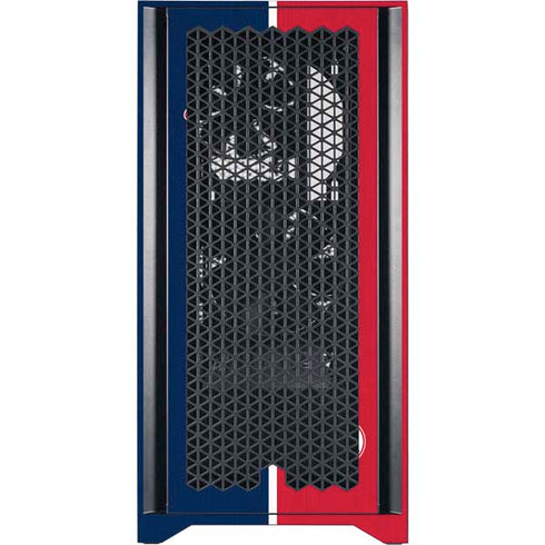 MLB Boston Red Sox Split Corsair 4000D Tempered Glass Mid-Tower ATX Case Skin