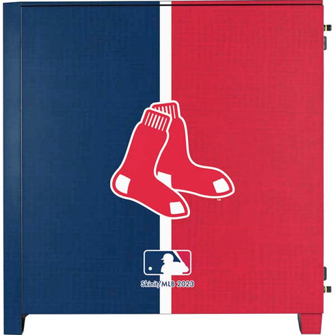 MLB Boston Red Sox Split Corsair 4000D Tempered Glass Mid-Tower ATX Case Skin