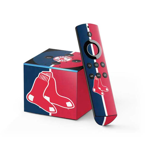 MLB Boston Red Sox Split Fire TV Cube Skin
