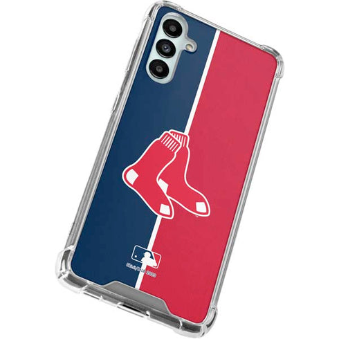 MLB Boston Red Sox Split Galaxy A14 5G Clear Case