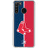 MLB Boston Red Sox Split Galaxy A21 Clear Case