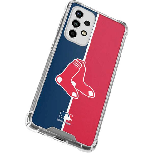 MLB Boston Red Sox Split Galaxy A33 5G Clear Case