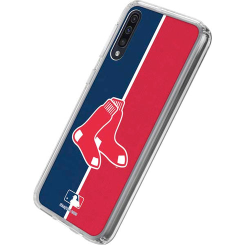 MLB Boston Red Sox Split Galaxy A50 Clear Case