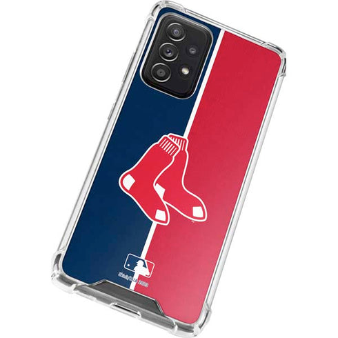 MLB Boston Red Sox Split Galaxy A52 5G Clear Case