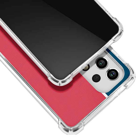 MLB Boston Red Sox Split Galaxy A53 5G Clear Case