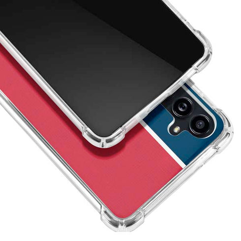 MLB Boston Red Sox Split Galaxy A54 5G Clear Case