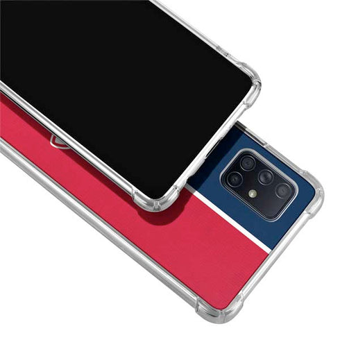MLB Boston Red Sox Split Galaxy A71 5G Clear Case
