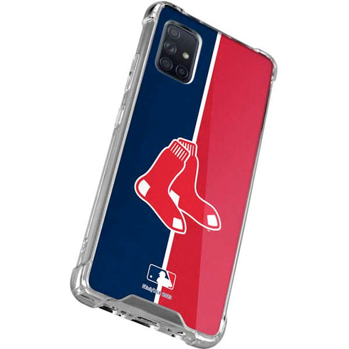 MLB Boston Red Sox Split Galaxy A71 5G Clear Case