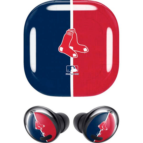 MLB Boston Red Sox Split Galaxy Buds Pro Skin