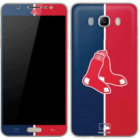 MLB Boston Red Sox Split Galaxy J7 Skin