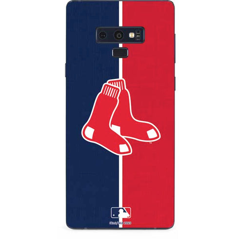 MLB Boston Red Sox Split Galaxy Note 9 Skin