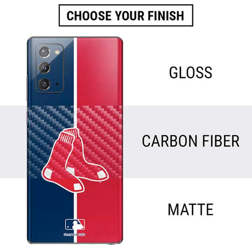 MLB Boston Red Sox Split Galaxy Note20 5G Skin