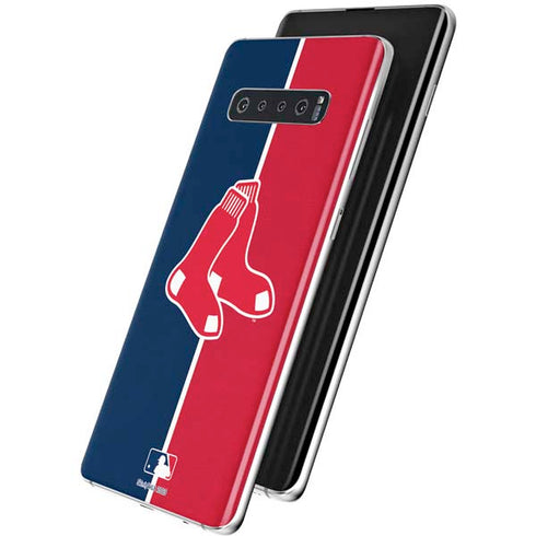 MLB Boston Red Sox Split Galaxy S10 Plus Skin
